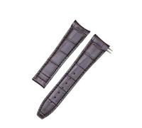 PNESHGTT Compatible con correa de reloj de 23 mm con grano de bambú y resortes dobles en la parte superior de cuero. Compatible con Frederique Constant.(Dark brown)