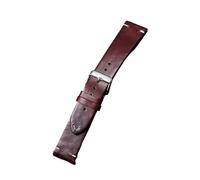 PNESHGTT Compatible con correas de reloj piel becerro liberación rápida 18 mm, 19, 20, 21, 22 y 24, vaca encerada, accesorio pulsera negocios for hombres mujeres(Burgundy,19mm)