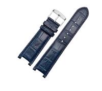 PNESHGTT Compatible con el calendario perpetuo for hombre CB0164-17E, correa de piel de vaca CB0160-18A, correa de pulsera de cuero negro y marrón.(Dark blue-silver A)