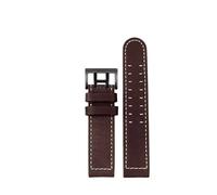 PNESHGTT Compatible con el reloj Hamilton Khaki Aviation H77616533 H70615733, correa de cuero Jazz Field for hombre, estilo 20 22(A Dark brown black,22mm)