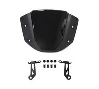PNESHGTT Compatible con Honda CB650R CB 650 R 2024 2025 2026 Deflector Delantero de Parabrisas Deportivo for Motocicleta Soporte carenado Aire(Bright Black)
