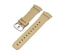 PNESHGTT Correa de caucho silicona 16 mm compatible con Casio DW-5600 GW-M5610 G-5600 GW-B5600 DW-6900 GA-2100 serie 9052 correas deportivas repuesto(Beige,Silver Buckle)