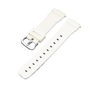 PNESHGTT Correa de caucho silicona 16 mm compatible con Casio DW-5600 GW-M5610 G-5600 GW-B5600 DW-6900 GA-2100 serie 9052 correas deportivas repuesto(White,Black Buckle)