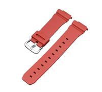 PNESHGTT Correa de caucho silicona 16 mm compatible con Casio DW-5600 GW-M5610 G-5600 GW-B5600 DW-6900 GA-2100 serie 9052 correas deportivas repuesto(Red,Silver Buckle)