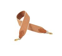 PNESHGTT Correa de Lona Tejida 5 cm Ancho con Hombro a Rayas Cosido a Mano Piel Vaca Compatible Bolso Kelly y Accesorios Evelyn(Chocolate,100CM)