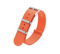 PNESHGTT Correa de nailon 18 mm, 20, 22 y 24 compatible con Omega, correa deportiva universal resistente al agua for hombre, compatible pulsera repuesto(Orange,20mm)