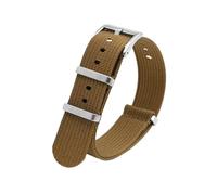 PNESHGTT Correa de nailon 18 mm, 20, 22 y 24 compatible con Omega, correa deportiva universal resistente al agua for hombre, compatible pulsera repuesto(Brown,22mm)