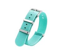 PNESHGTT Correa de nailon 18 mm, 20, 22 y 24 compatible con Omega, correa deportiva universal resistente al agua for hombre, compatible pulsera repuesto(Cyan,20mm)