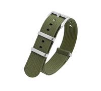 PNESHGTT Correa de nailon 18 mm, 20, 22 y 24 compatible con Omega, correa deportiva universal resistente al agua for hombre, compatible pulsera repuesto(Army green,20mm)