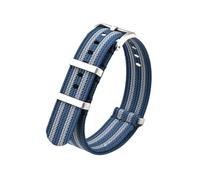 PNESHGTT Correa de nailon 18 mm, 20, 22 y 24 compatible con Omega, correa deportiva universal resistente al agua for hombre, compatible pulsera repuesto(Blue grey,24mm)