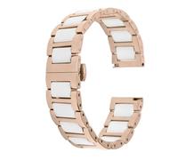 PNESHGTT Correa de reloj buceo acero inoxidable y pulsera cerámica, Compatible con DW Fossil FIYTA Casio GEYA 12/14/16/18/19/20mm(02,21mm)
