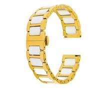 PNESHGTT Correa de reloj buceo acero inoxidable y pulsera cerámica, Compatible con DW Fossil FIYTA Casio GEYA 12/14/16/18/19/20mm(01,21mm)