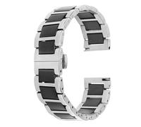 PNESHGTT Correa de reloj buceo acero inoxidable y pulsera cerámica, Compatible con DW Fossil FIYTA Casio GEYA 12/14/16/18/19/20mm(06,18mm)