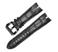 PNESHGTT Correa de reloj cuero 26 mm Compatible con Roger Dubuis Compatible la correa serie EXCALIBUR Esfera 42 RDDBEX0405(Black-black)