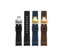 PNESHGTT Correa de reloj de goma compatible con Cartier Sandoz Santos Serie 100 Correa de reloj de silicona for hombre y mujer Color negro marrón azul Cinturón 20 mm 23 mm(Only sell straps,20mm)