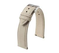 PNESHGTT Correa de reloj tela impermeable nailon dos caras, liberación rápida, compatible con hombres, 18 mm, 19, 20, 21, 22 y 24(BEIGE,18mm)