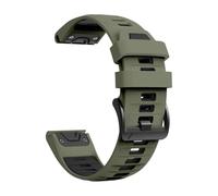 PNESHGTT Correa de silicona for reloj Compatible con Garmin Fenix 8 PRO 8x E 7 7X/forerunner 970/Epix Pro/Enduro 3 Tactix 26mm 22mm(B-Army Green Black,1Pcs QuickFit 26mm)