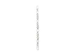 PNESHGTT Modelo 30, Correa de Cuero Vaca for axila y Hombro, Bolsa Almohada con modificación, Accesorio Cruzado único Compatible Bolsos 20 25(Silver chain30cm)