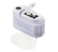 Pneterg - Máquina para cubitos de hielo, 9 cubitos de hielo en 10 minutos, mini autolimpiante, modo hueco/completo, helado cubo para el hogar, cocina, camping, fiesta (púrpura)