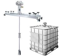 Pneumatic Agitator for IBC Tank, 1/2HP Paint Mixer, Air Agitator, Paint Stirring Machine, Folding Propeller, for Ink Dissolver Agitator