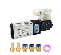 Pneumatic Electric Solenoid Valve 5 Way 2 Position 4V210-08 Control Air Gas Magnetic Valve 12V 24V AC220V 4mm-12mm Hose Fitting(4V210-08 and 12mm,DC24V)