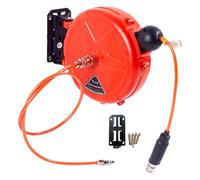 Pneumatic Hose Reel Retractable,10m Wall Mounted Air Hose Commercial Reel Tool Automatic Locking With Swivel Bracket - Air Compressor Supplies For Agriculture Garage Workshop