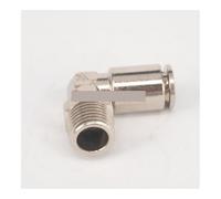 Pneumatic Nickel Brass ELbow Push In Connector Union Quick Release Air Fitting Plumbing 1/2" Male to Fit Tube O/D 14mm