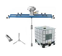 Pneumatic Paint Mixer, 265 Gallon IBC Air Agitator, 1300RPM Paint Stirring Machine Mix Tool, Bracket Mixer, Folding Propeller, Special for IBC Ton Barrels