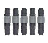 Pneumatic Quick Connector 5 - Pack | C Type Auto - Locking for Compressor Hose | 20kgf / cm² Pressure Rated Coupler Plug | - 35℃ ~ 60℃ Working Temperature (SP+PP-40)