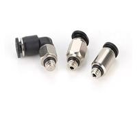 Pneumatic Quick Connector， Male Thread Elbow Joint Fitting Connector Air Coupler 4mm 3mm 5mm 6mm Hose-Tube M3 M5 1/8" 1/4" BSPT(5 m5c,CMPC)