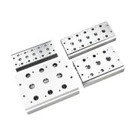 Pneumatic Solenoid Valve Plate Base 2 3 4 8 Port Manifold For Valves 4V110-06 4v210-06 4V220-08 4V320 Types 100M(4F,100M)