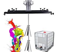 Pneumatic Tank Mixer Machine, 1000L 220 Gallon Air Agitator, Bracket Air Agitators, Paint Mixing Equipment, Stand Paint Mixer(Small5Cylinders)