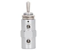 Pneumatic Toggle Switch | Manual Control Aluminum M5 Valve | Robust Switch for Industrial Equipment/Automotive Systems/Pneumatic Tools | 0.8Mpa Maximum Pressure