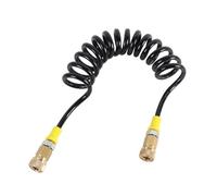 Pneumatics - Bombas de llenado de aire, manguera remota para motocicleta, bicicleta, coche, tubo de ensayo de neumáticos de coche, doble hembra, conexión rápida, tubo de resorte, manguera remota de