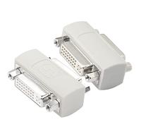 PNGKNYOCN Acoplador de DVI Hembra a Hembra，DVI 24+5/DVI-I Extensor de señal de Cable Serie para Extender y conectar Dos Cables DVI（2-Pack）