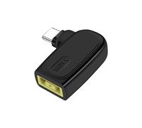 PNGKNYOCN Adaptador de USB C a Punta Delgada,Convertidor de USB C Macho en ángulo Recto a Punta Amarilla Cuadrada Delgada Adaptador Cargador 100w PD Compatible