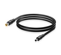 PNGKNYOCN Cable adaptador de corriente DC5525 a CC de 8 mm, 14 AWG DC7909 macho a CC 5,5 x 2,5 mm, cable macho para estación de alimentación portátil, generador solar y panel solar (1 m/3 ft)