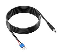 PNGKNYOCN Cable de alimentación macho de 12 V CC de 5,5 mm x 2,1 mm a terminal en forma de U para cableado e instalación de tiras de luz LED, equipos de audio y cámaras CCTV (2 m)