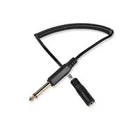 PNGKNYOCN Cable de audio mono de 1/4 "a 1/8", 3,5 mm (1/8 pulgadas) TS hembra a 6,35 mm (1/4 pulgadas) TS macho cable de bobina de audio para amplificadores, altavoces, guitarras (3.5mm TS Female)