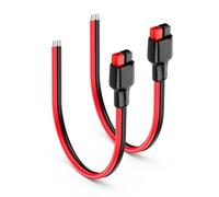 PNGKNYOCN Cable de conexión rápida de 30 A, 2 unidades de cable de conexión de batería de 12 AWG, para generadores solares portátiles, controladores y baterías DIY (0,3 m/1ft)