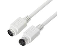 PNGKNYOCN cable de extensión PS2 2,6 m, 6 pines macho a hembra, soporta mouse, teclado, escáner