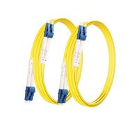 PNGKNYOCN Cable de fibra óptica, 2 unidades de un solo modo dúplex LC a LC de fibra óptica, 9/125 um para conexión de cable de fibra óptica LC (1 M/3,2 ft)