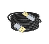 PNGKNYOCN Cable de impresora USB a USB B, alta velocidad USB 2.0 tipo A macho a USB tipo B macho, cable de impresora para teclado MIDI, controlador de DJ, escáneres y más (3 M/9,8 ft)
