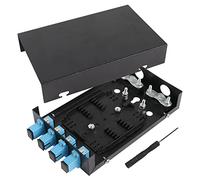 PNGKNYOCN Caja de conexiones de fibra óptica de 4 puertos, tamaño compacto, sin rebabas, caja de conexiones de fibra óptica