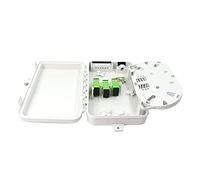 PNGKNYOCN Caja de distribución de fibra FTTH de 6 núcleos, caja de distribución de fibra de 6 puertos, para adaptadores SC, FC, E2000