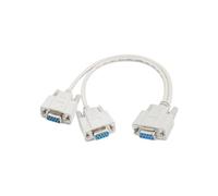 PNGKNYOCN DB9 Y Splitter Cable DB9 9 pines 1 hembra ale a 2 hembras Rs232 Serial Splitter Cable Adaptador Straight-Through para conectar varios dispositivos de interfaz en serie 30cm