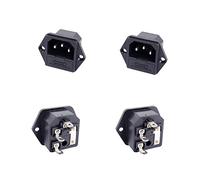 PNGKNYOCN Enchufe del módulo de Entrada de Montaje iec320, Conector de Montaje del Panel de 3 Pines AC 250V 10a, con Asiento de fusibles (Grupo 4)