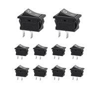 PNGKNYOCN KCD1-101 - Interruptor basculante para barcos, encendido y apagado, 2 pines, 2 posiciones, CA 125 V, 10 A, para electrodomésticos, barcos, coches (10 unidades)