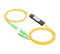 PNGKNYOCN SC APC divisor de fibra óptica，SC/APC 1x2 FBT monomodo divisor de fibra óptica para el sistema de comunicación de fibra óptica, fibra óptica LAN（Longitud total: 2M）