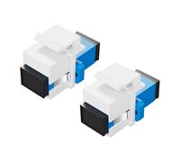 PNGKNYOCN SC/UPC - Acoplador de fibra óptica SC hembra a hembra para paneles de conexión y paneles de pared, adaptador de cable de fibra óptica SC Single Mode (2 unidades) (SC/UPC)